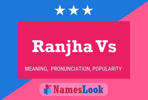 Ranjha Vs Name Poster