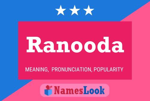 Ranooda Name Poster