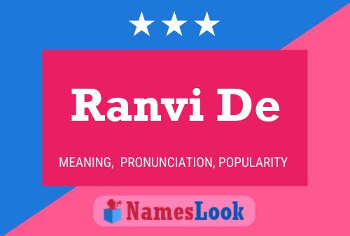 Ranvi De Name Poster