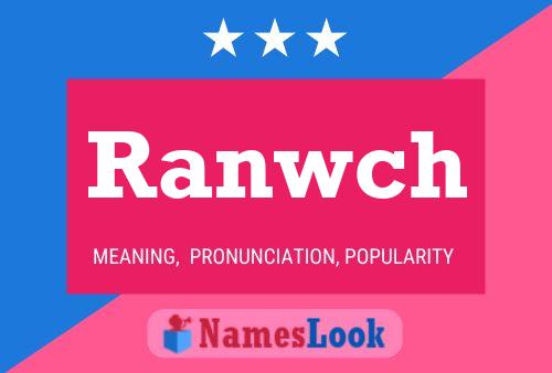 Ranwch Name Poster