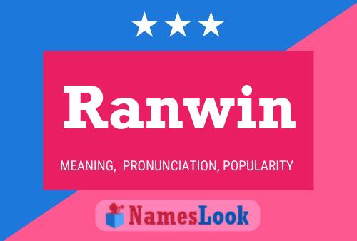 Ranwin Name Poster