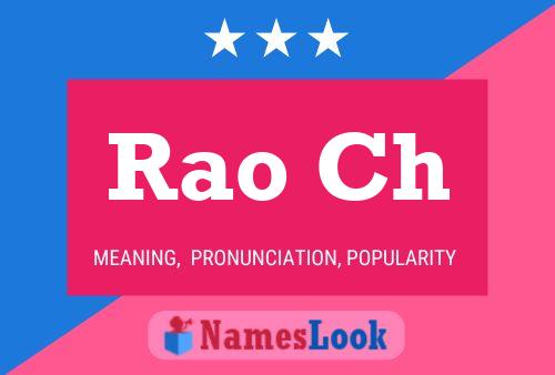 Rao Ch Name Poster