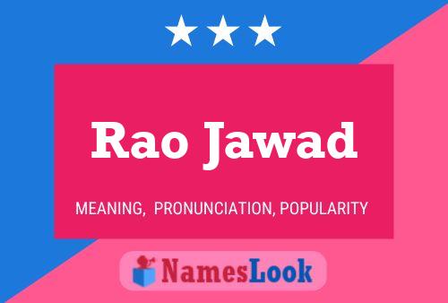 Rao Jawad Name Poster