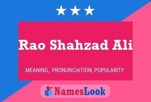 Rao Shahzad Ali Name Poster