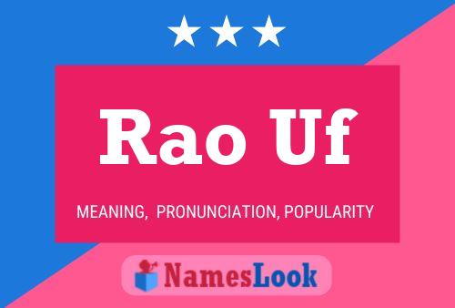 Rao Uf Name Poster