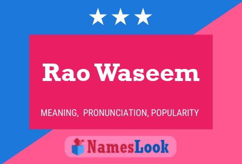 Rao Waseem Name Poster