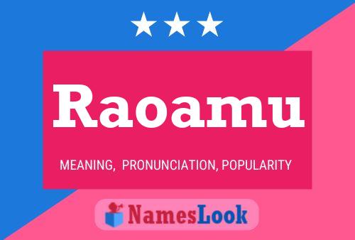 Raoamu Name Poster