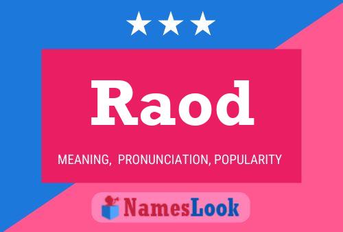 Raod Name Poster