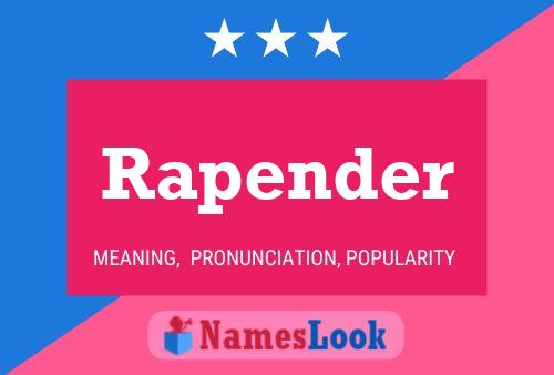 Rapender Name Poster