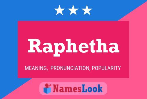 Raphetha Name Poster