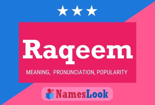 Raqeem Name Poster