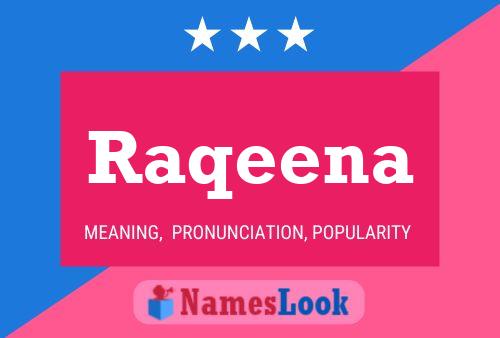 Raqeena Name Poster