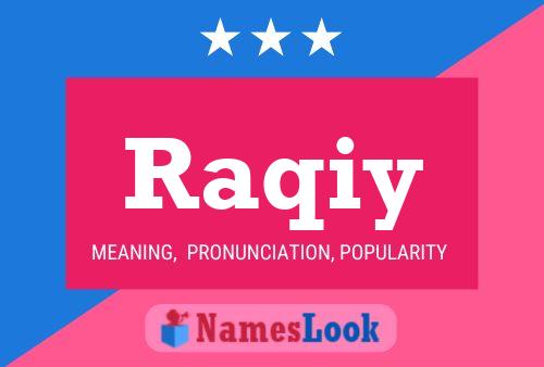 Raqiy Name Poster