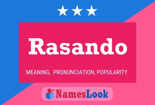 Rasando Name Poster