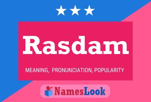 Rasdam Name Poster