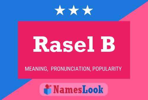 Rasel B Name Poster