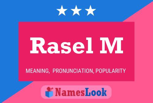 Rasel M Name Poster