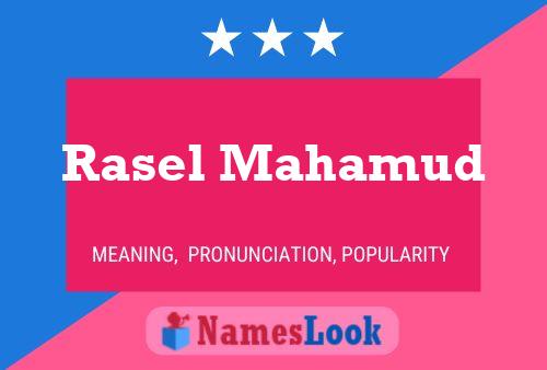 Rasel Mahamud Name Poster