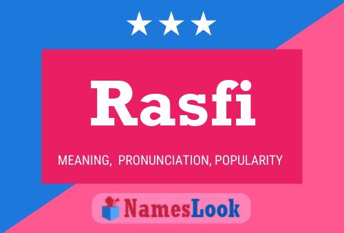 Rasfi Name Poster