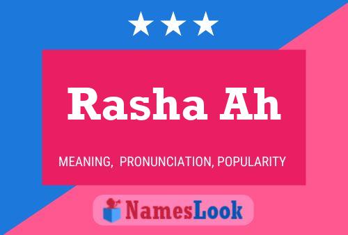 Rasha Ah Name Poster