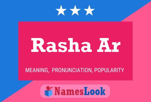 Rasha Ar Name Poster