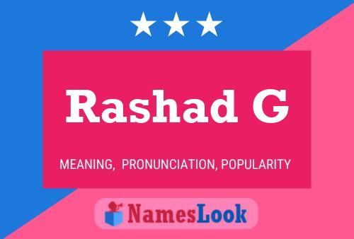 Rashad G Name Poster