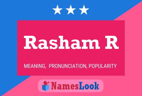 Rasham R Name Poster