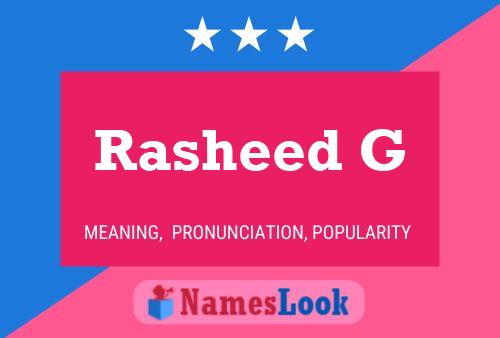 Rasheed G Name Poster