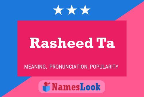 Rasheed Ta Name Poster