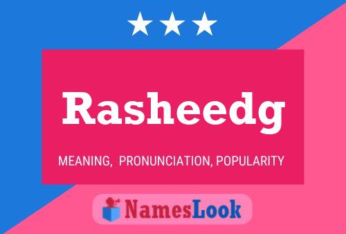 Rasheedg Name Poster