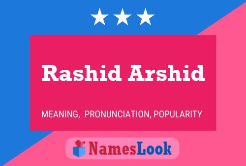 Rashid Arshid Name Poster