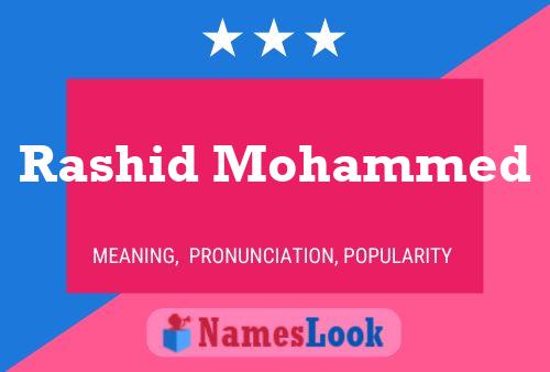 Rashid Mohammed Name Poster