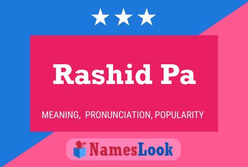 Rashid Pa Name Poster