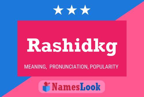 Rashidkg Name Poster