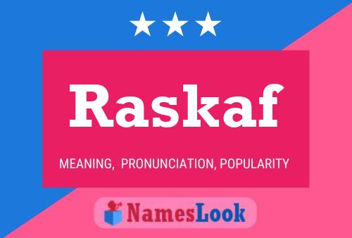 Raskaf Name Poster