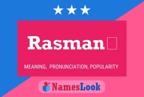 Rasmané Name Poster