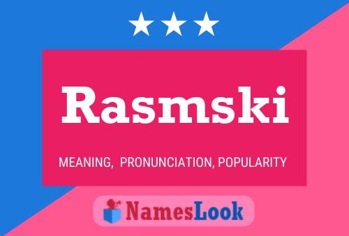 Rasmski Name Poster