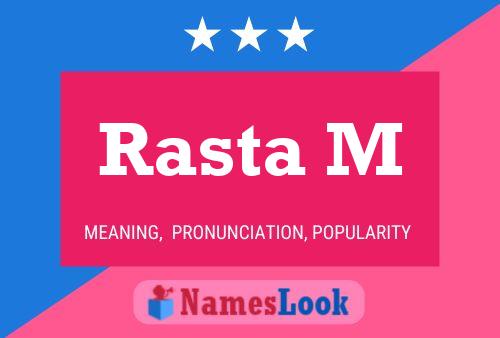 Rasta M Name Poster