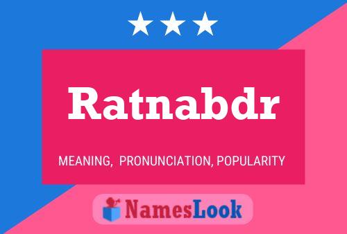 Ratnabdr Name Poster