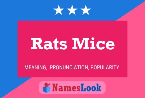 Rats Mice Name Poster