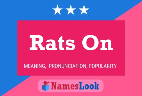 Rats On Name Poster