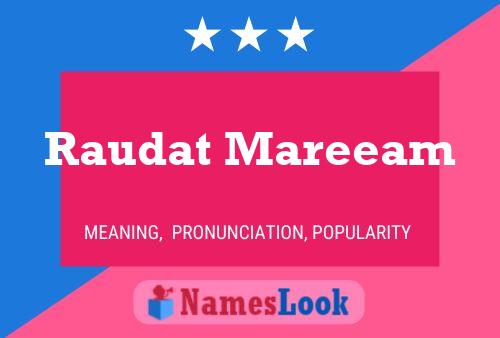 Raudat Mareeam Name Poster