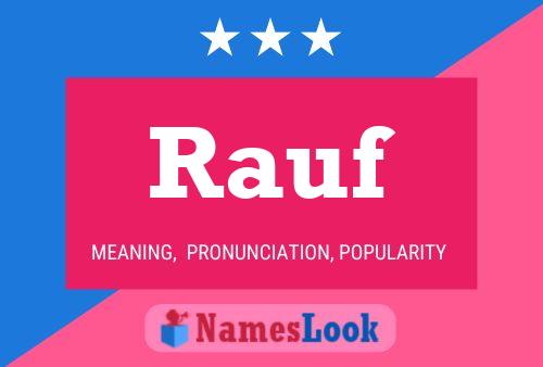 Rauf Name Poster