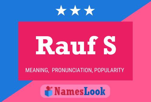 Rauf S Name Poster