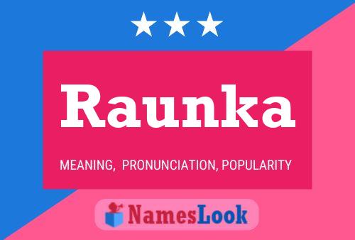 Raunka Name Poster