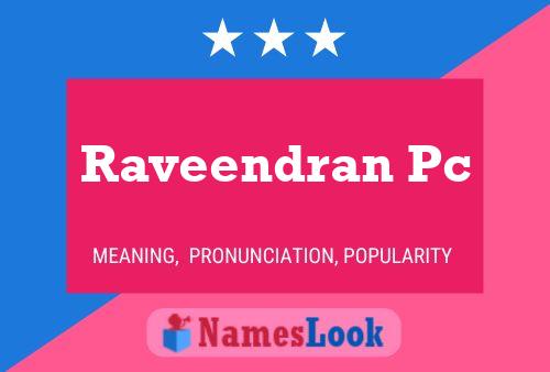 Raveendran Pc Name Poster