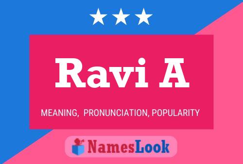 Ravi A Name Poster