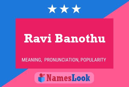 Ravi Banothu Name Poster