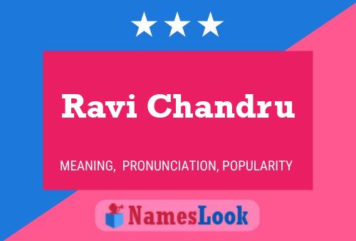 Ravi Chandru Name Poster