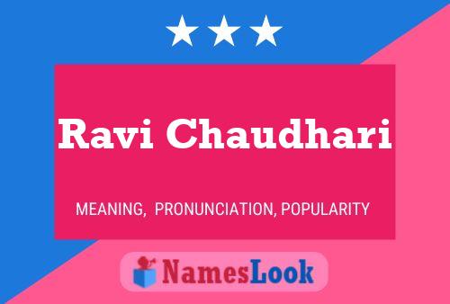 Ravi Chaudhari Name Poster